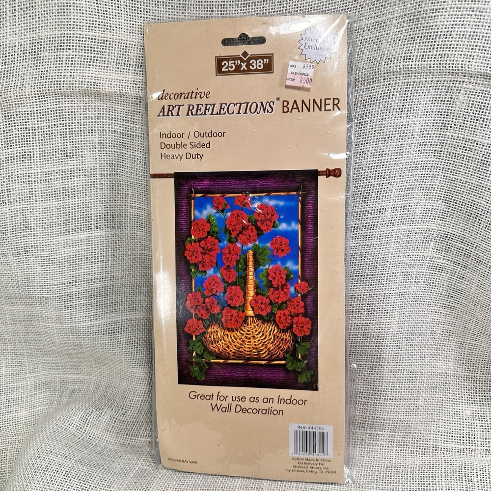 Art Reflections Floral Garden Banner 25x38 Double Sided Michaels Exclusive